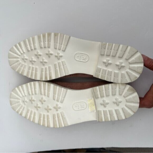 Ron White • Wazzy loafers EUC  Suede Leather Italy perforated slip on Sz 40/9.5 - Picture 11 of 15